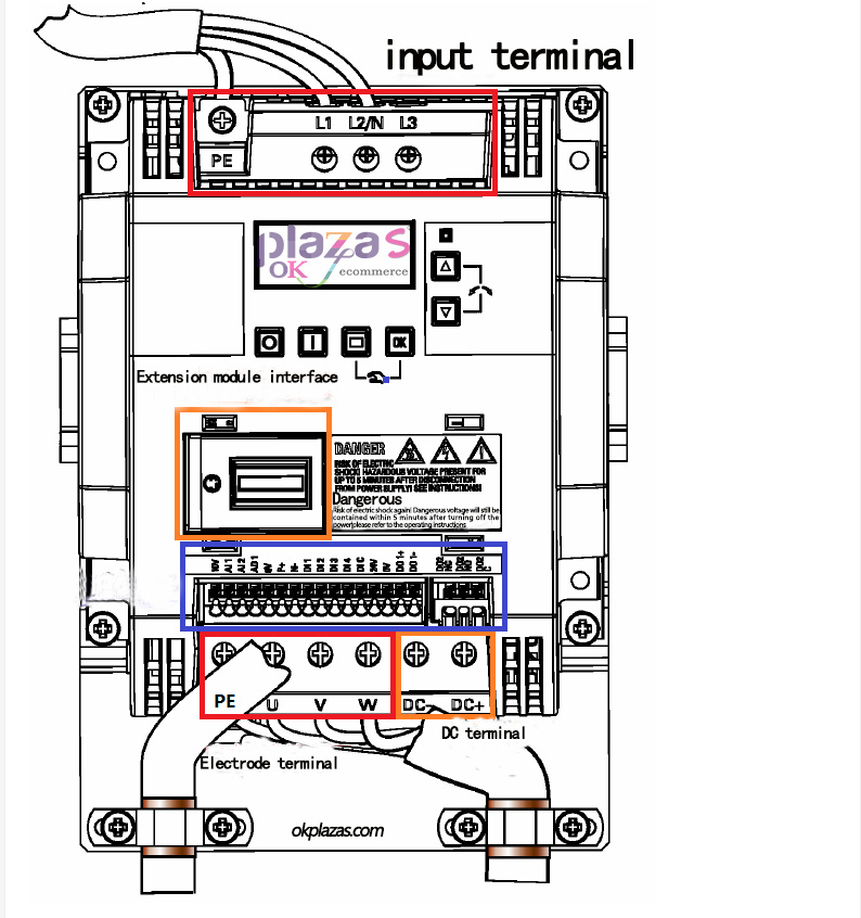 Siemens SINAMICS V20 inverter serial (2)-terminal and wiring